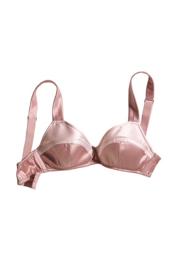 Sonia Rykiel Pink Satin Two Tone Bra