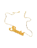 Vintage Gold Textured 3 Dimensional "Starlet" Sex & The City Necklace