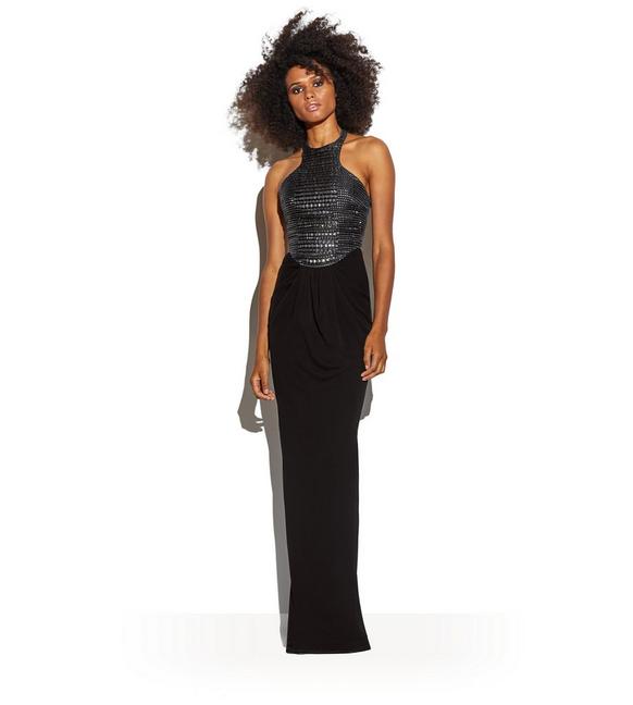 Tom Ford Black Crocodile Embroidered Halterneck Gown Dress Spring Summ –  PauméLosAngeles