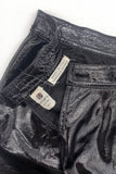 Emanuel Ungaro Black Shiny Patent Leather Mini Skirt