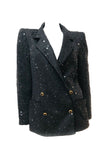 Emanuel Ungaro Black Sequin Jacket