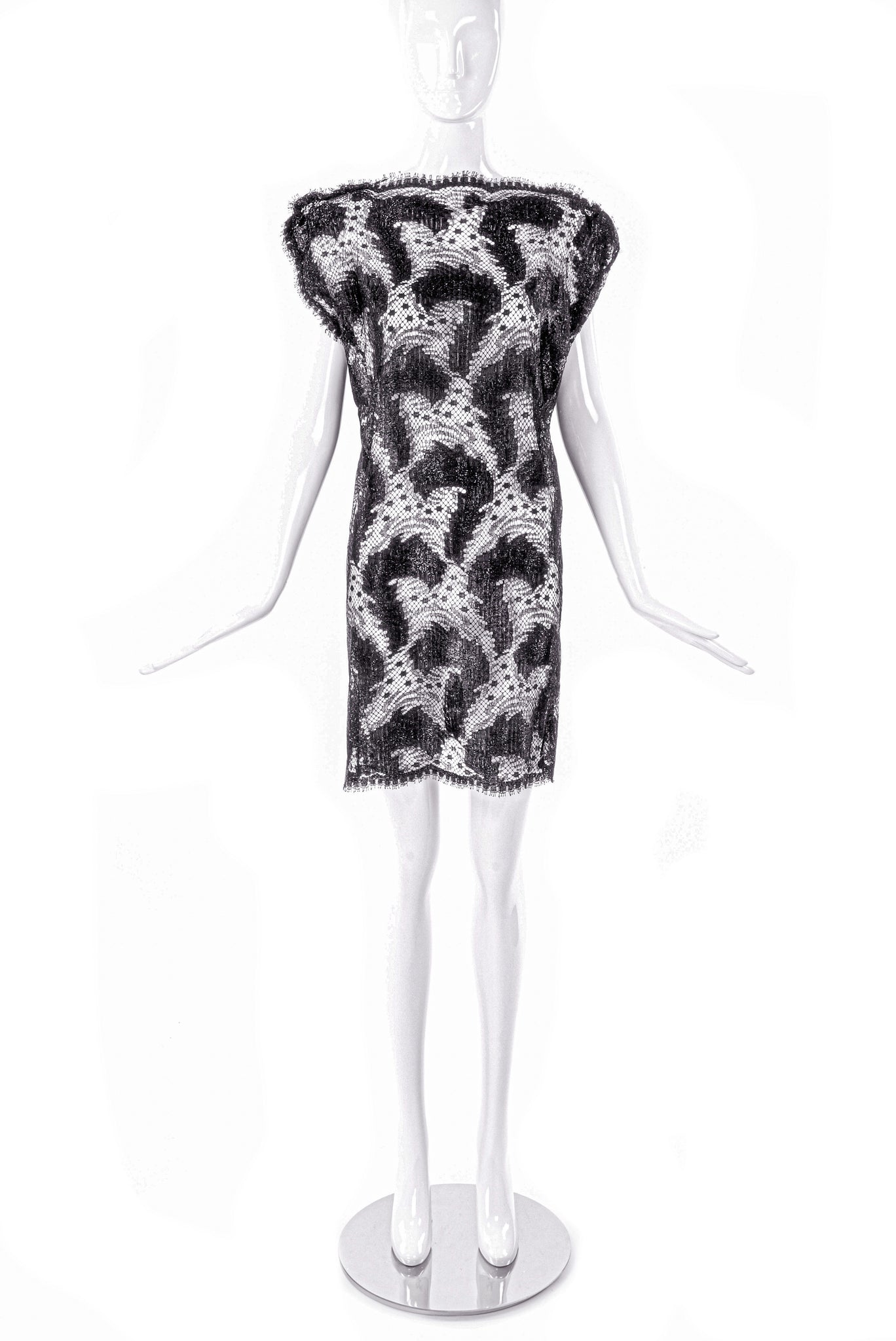 Valentino Vintage Black Sun, Moon & Stars Lace Mini Shift Dress PaumLosAngeles Valentino Vintage Black Sun, Moon & Stars Lace Mini Shift Dress PaumLosAngeles