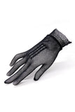 Vintage Black Fistnet Wrist-Length Gloves