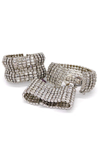 Vintage Albert Weiss 1950's Rhinestone Bracelets - Set of three
