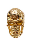 Vintage Gold Skull Statement Ring