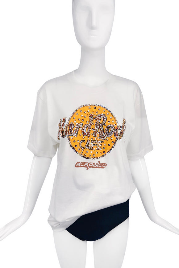 Vintage Hard Rock Cafe Acapulco Sequin Embellished T-shirt
