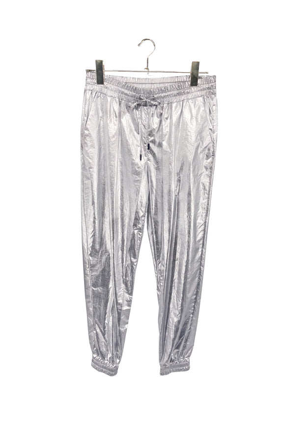 Vintage Silver Foil Metallic Jogger Pants