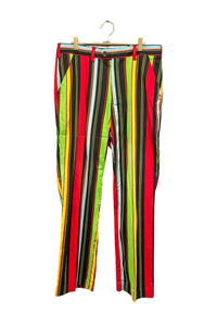 Vintage Multicolor Vertical Stripe "90's Gianni Versace" Trousers