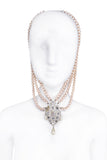 Place Vendôme Triple Pearl Crystal Pendant Necklace