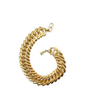 Saint Laurent YSL Massive Gold Curb Chain Choker Necklace
