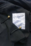 Yohji Yamamoto Military Coat with Brass Toggle Closures