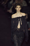 Yves Saint Laurent by Tom Ford Shredded Knit Blouse FW 2002