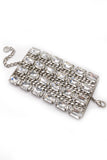 Armani Silver Metal Chain & Crystal Massive Bracelet
