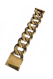 Armani Gold Oversized Chain Link Bracelet