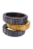 Burberry Gold Pyramid Stud Spike Cuff Bracelet