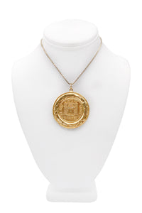 Chanel Gold Rue Cambon 31 Oversized Coin Necklace