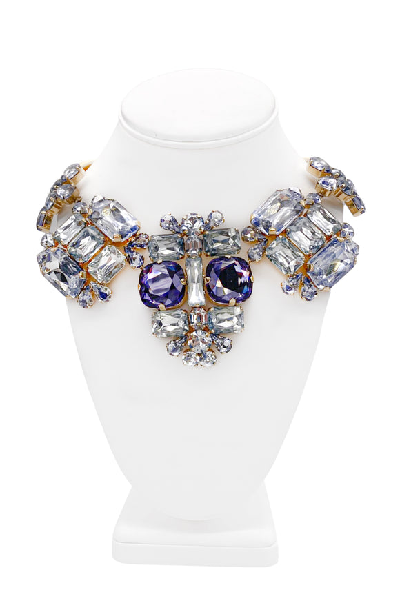 Dsquared2 Crystal Clear Violet Massive Diamond Necklace