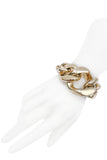 Escada Gold Oversized Chain Link Bracelet
