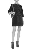 Isabel Marant Black Suede Zipper Mini Dress