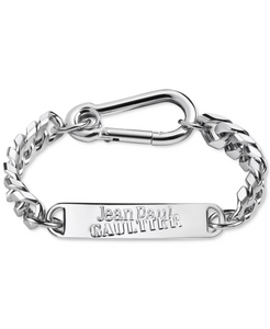 Jean Paul Gaultier Silver Chain "ID" Bracelet