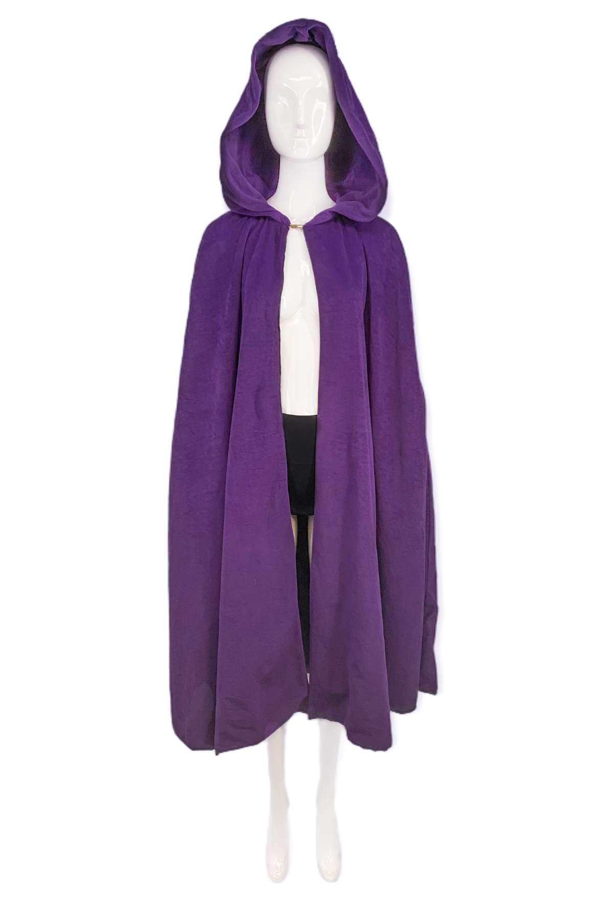 Givenchy Purple Vintage Velour Suede Velvet Oversized Hood Cape