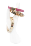 Givenchy Gold Pink Triple Bracelet Set