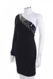 Gucci Patent Leather Asymmetric One Sleeve Black Dress from Fall / Winter 2009