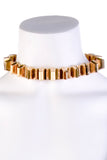 Gucci Gold Bar Heavy Choker Necklace Spring Summer 2012 Runway
