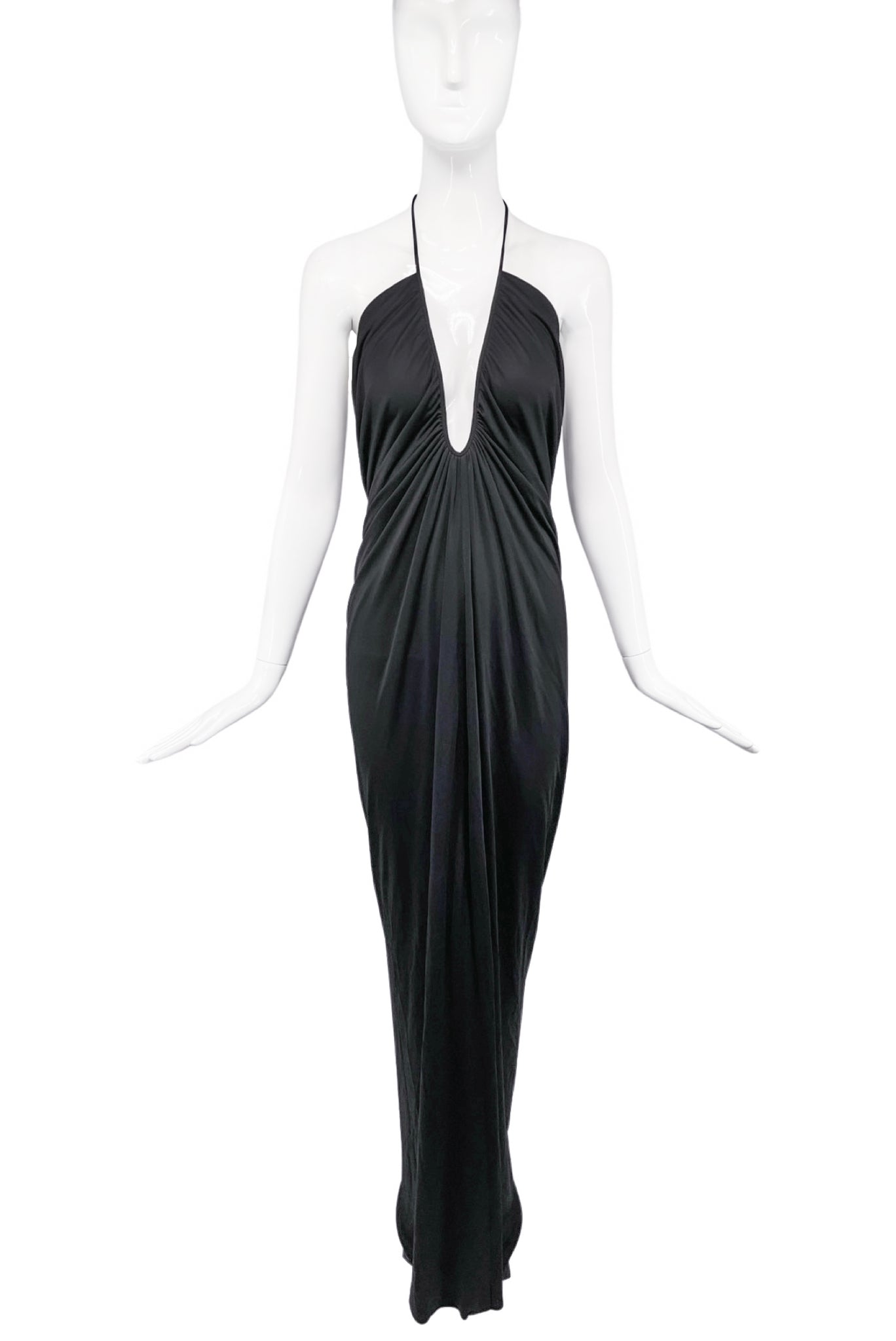 gucci halter dress Vintage Gucci Slinky Drape Halter Dress Recess