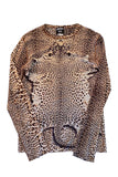 Jean Paul Gaultier Leopard Print Mesh Cheetah Top