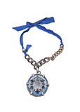 Lanvin Sapphire and Crystal Pendant Necklace Resort2013