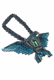 Lanvin Light Sapphire Blue Aquamarine Emerald Green Eagle Necklace Runway 2012