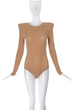 Maison Martin Margiela Iconic Nude Bodysuit with build in Shoulder Pads S/S 2007