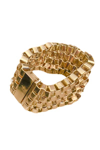 Mawi London Gold Chain Link Wide bracelet