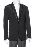 Moschino Black Sequin Trimmed Tuxedo Jacket