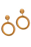 Sharra Pagano Gold Oversized Hoop Earrings