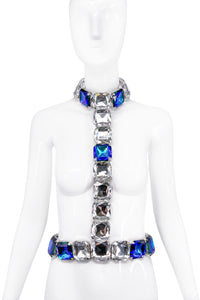 Paumé Atelier Blue Crystal "Rockstar" Body Harness