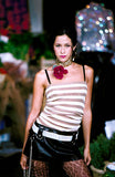 Dolce Gabbana Crystal Belt with Leather Ring Aaliyah Runway 2000
