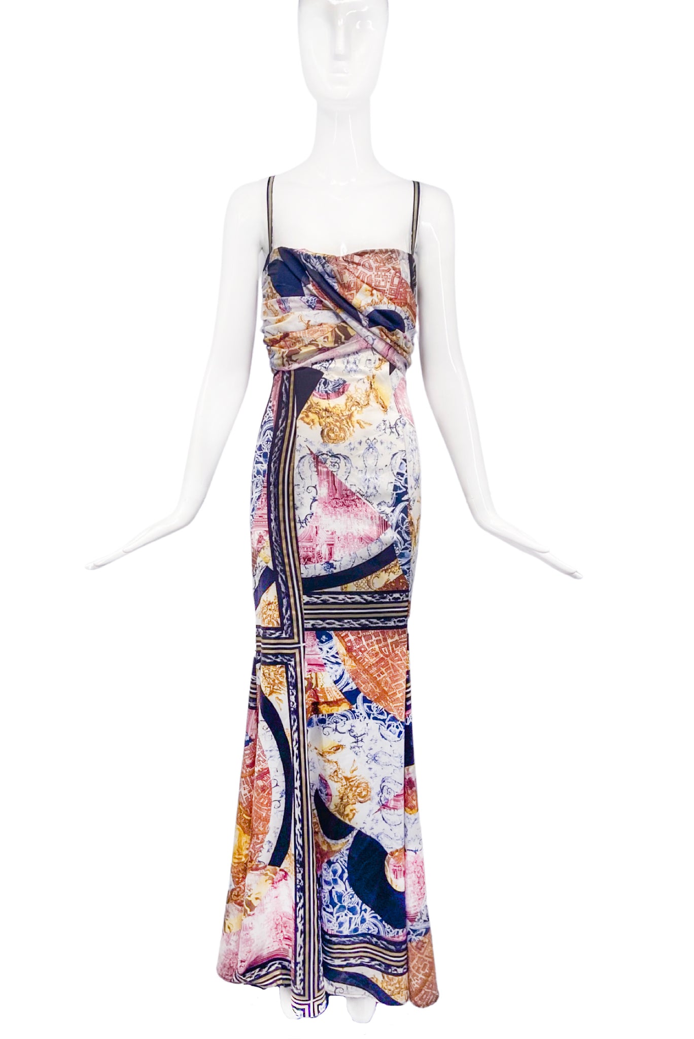 Roberto Cavalli Corset Just Cavalli Silk Print Gown Dress Runway Sprin PaumLosAngeles Roberto Cavalli Corset Just Cavalli Silk Print Gown Dress Runway Sprin PaumLosAngeles