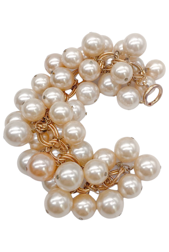 Vintage Pearl Gold Bracelet